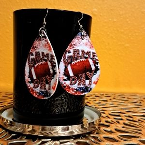 NWT Game Day football earrings
